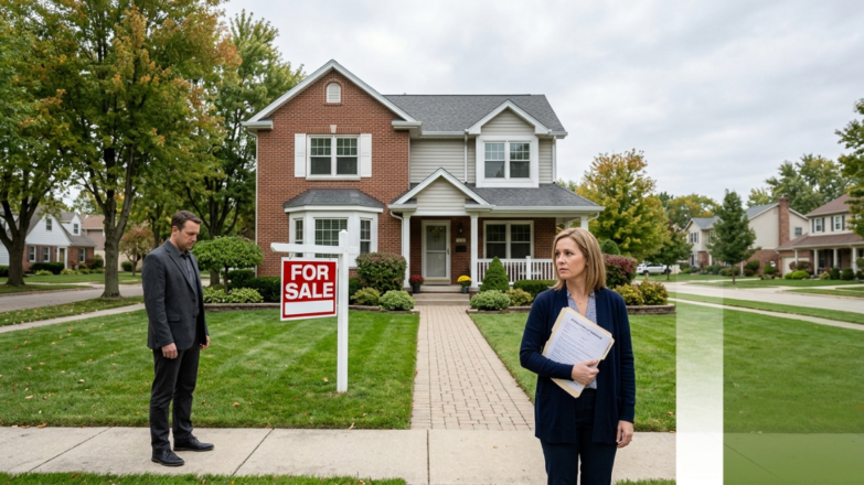 Couple selling house during divorce in Illinois